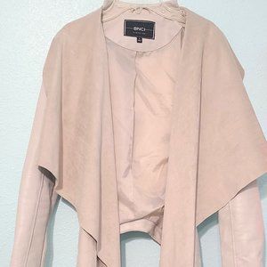 BNCI Faux leather and suede jacket. Zippers on pockets and both wrists.